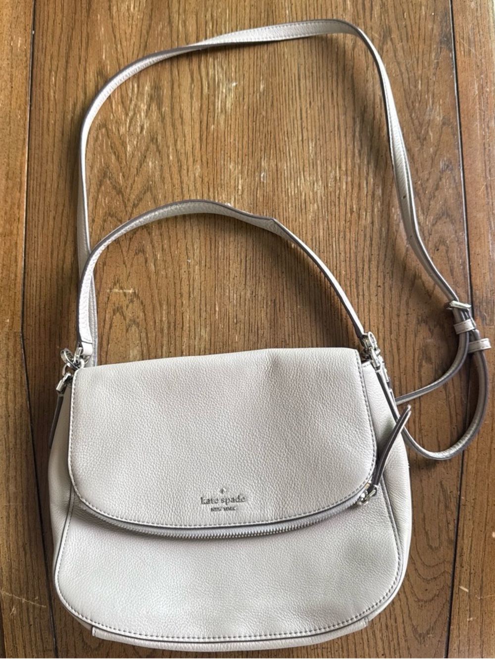 Gray Kate Spade Purse